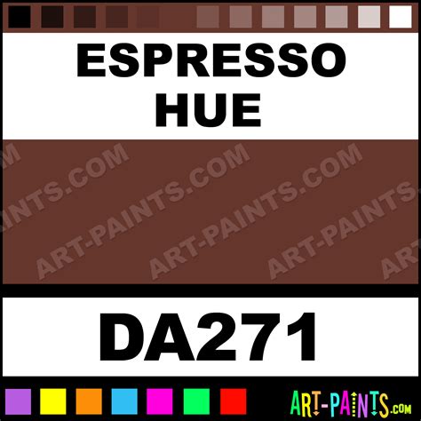 Espresso DecoArt Acrylic Paints - DA271 - Espresso Paint, Espresso Color, Americana DecoArt ...