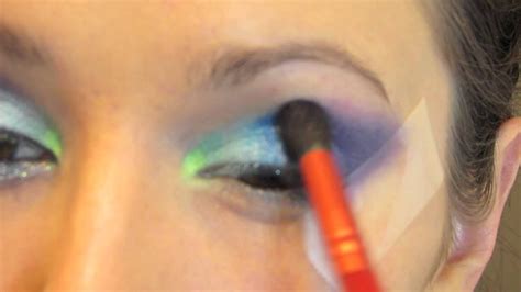 Rainbow fish inspired cat eye makeup tutorial - YouTube