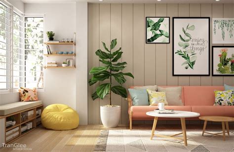 Colourful Interiors With Connection: Green, Coral, Blue & Yellow Decor