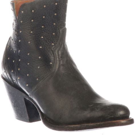 Lucchese Women's Harley Western Boots - Black | elliottsboots