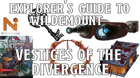 Vestiges of Divergence in Explorer's Guide to Wildemount! | Nerd Immersion - YouTube