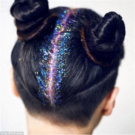 Glitter roots are the latest hair trend as women paint their scalps ...