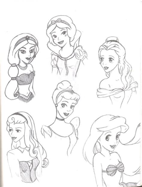 Easy Disney Princess Drawing at GetDrawings | Free download