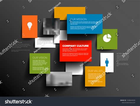 Vector Mission Vision Values Diagram Schema Stock Vector (Royalty Free ...