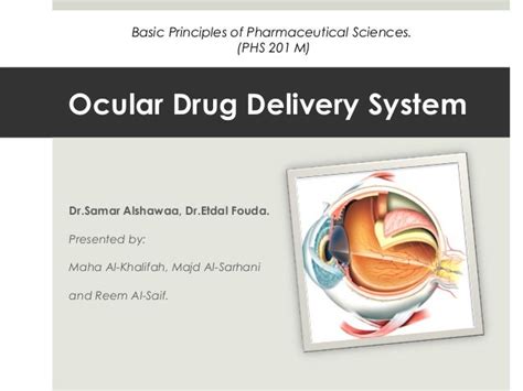 Ocular Drug Delivery System.