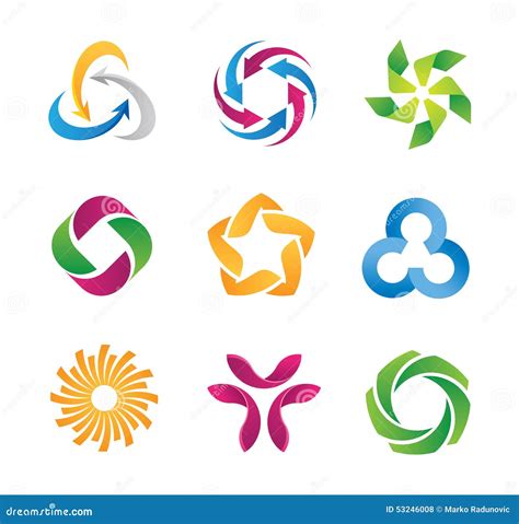 Modern Loop Logo And Icon Template Stock Illustration - Image: 53246008