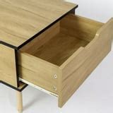 Smart FENDEE Wood Coffee Table with Storage Modern Center Table,Natural ...