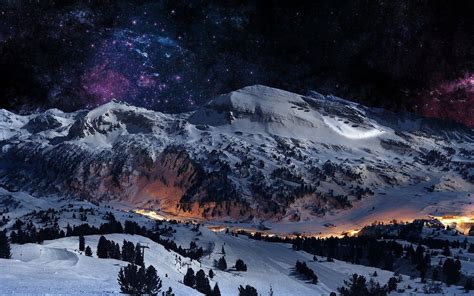 Ski Mountain Night Wallpapers - Top Free Ski Mountain Night Backgrounds - WallpaperAccess