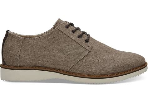 TOMS Toffee Coated Linen Men's Preston Dress Shoes for Men - Lyst