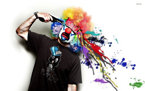 Clown with a gun wallpaper - Digital Art wallpapers - #18725 Inspiring Workplace, Pagliacci ...