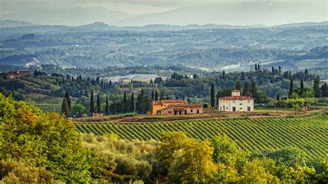 Fonds d'ecran 1920x1080 Italie Photographie de paysage Champ Maison Toscane Nature télécharger photo