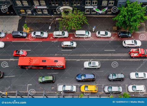 Aerial View of Melbourne Traffic Editorial Stock Image - Image of ...