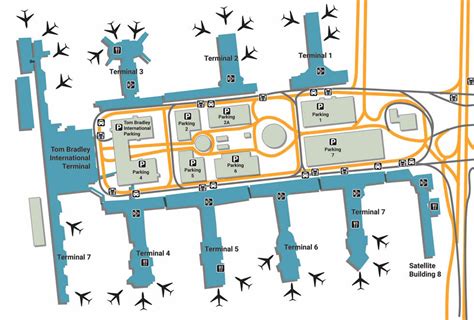 Lax Airport Terminal B Map