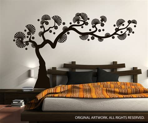 Modern Bonsai Tree Wall Decal | DecalMyWall.com