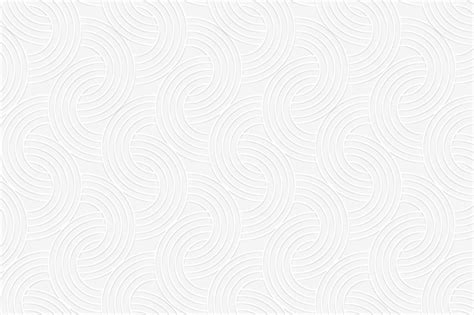 Free Vector | Seamless white interlaced rounded arc patterned background