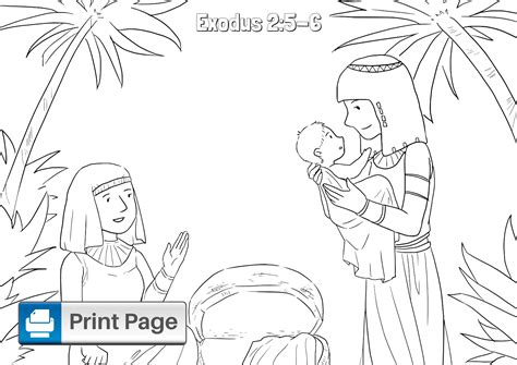 Free Baby Moses Coloring Pages for Kids (Printable PDFs) – ConnectUS