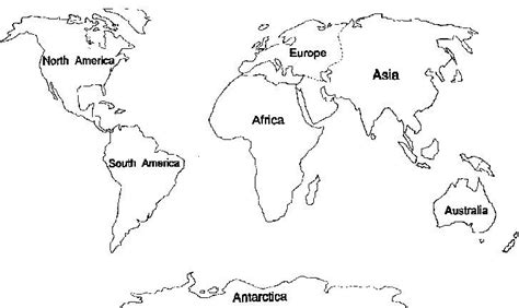 7 Continents Coloring Pages World Map Template, Free Printable World Map, Printable Maps ...