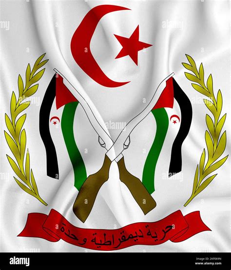 national flag of Sahrawi Arab Democratic Republic Stock Photo - Alamy