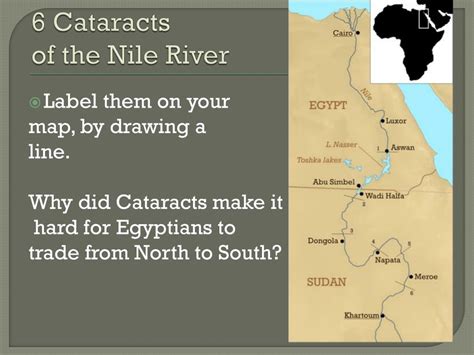 Ancient Egypt Cataracts Map