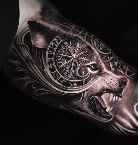 The Viking Wolf: 30+ Fenrir Tattoo Ideas | Wolf tattoo sleeve, Viking tattoo sleeve, Wolf tattoos