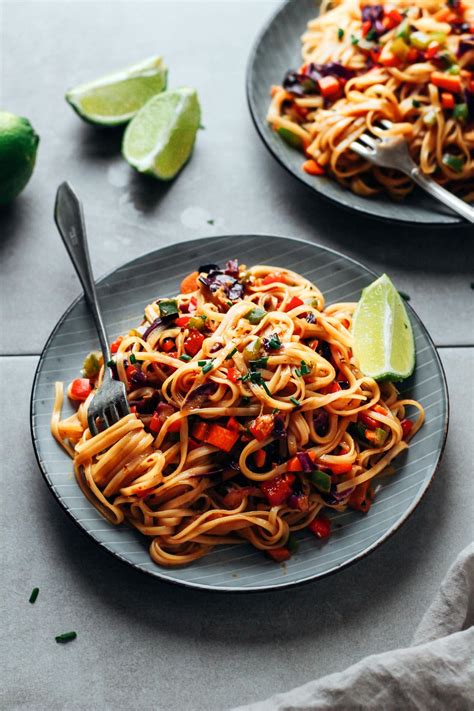 Sweet & Spicy Korean Noodles - Full of Plants