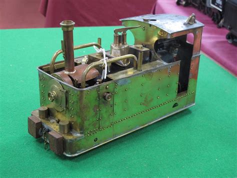 A 'O' Gauge/7mm Kit Built/Engineered Live Steam 0-4-0 Steam Tank Locomotive spirit fired with fou