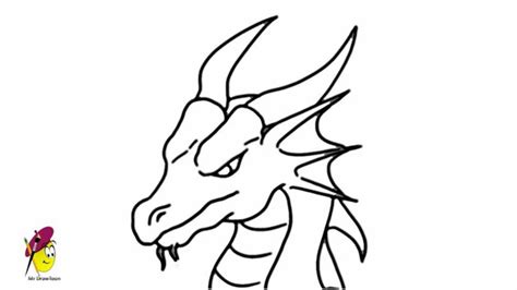 How To Draw A Dragon Head Step By For Beginners | Astar Tutorial