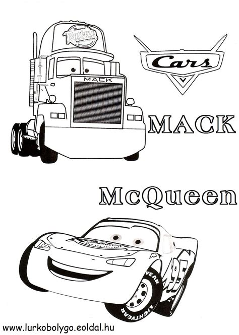 Disney Mack And McQueen Coloring Pages | Lightning mcqueen coloring ...