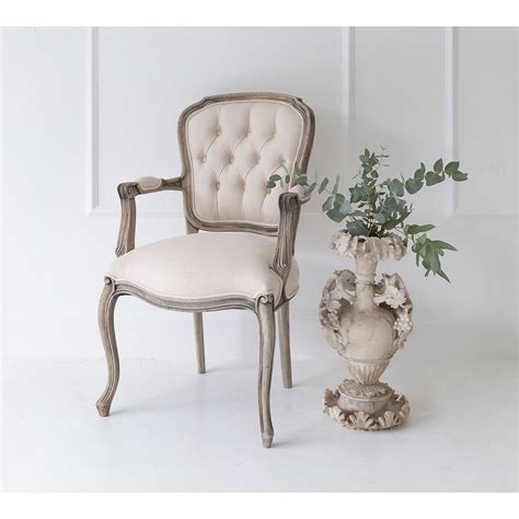 Chateauneuf Upholstered Rustic French Armchair | Upholstered French ...