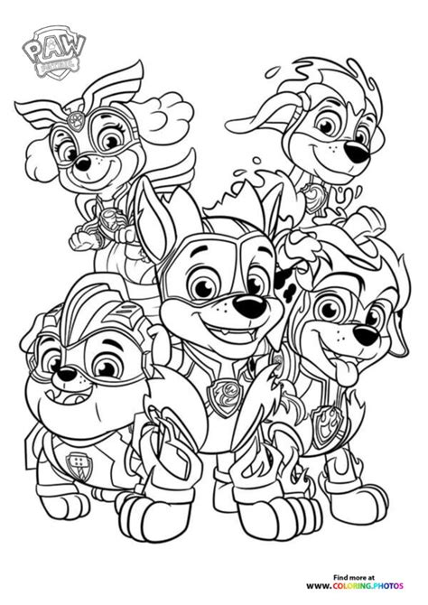 Paw Patrol: The Movie coloring pages for kids | Free print or download