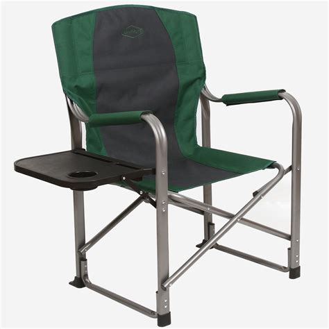 Kamp-Rite Director's Chair Outdoor Camping Folding Chair with Side Table, Green - Walmart.com ...