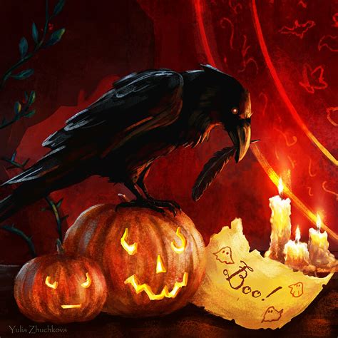 ArtStation - Halloween Raven