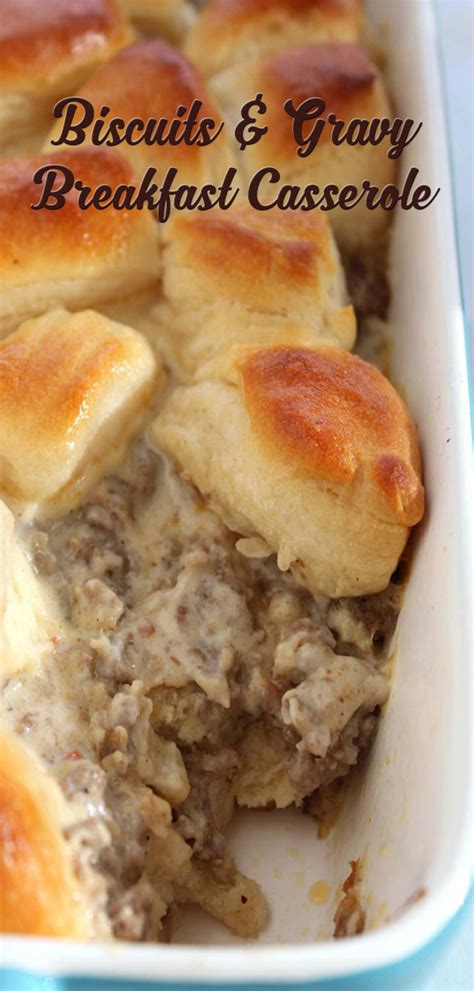 Biscuits & Gravy Breakfast Casserole Recipe