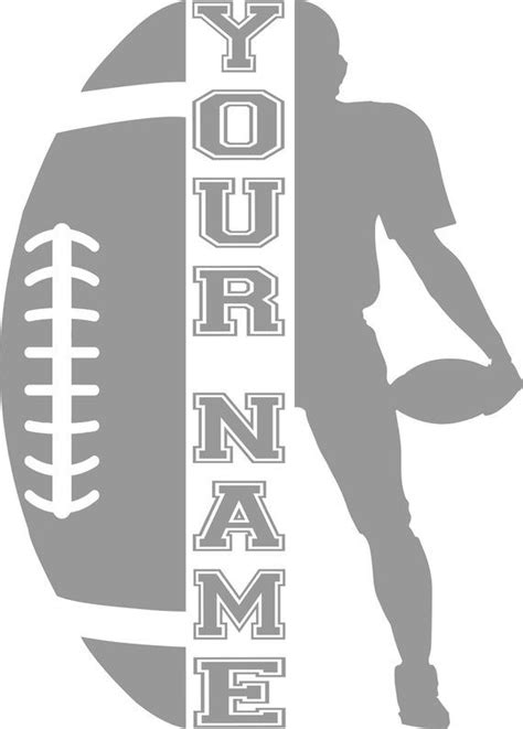 Football SVG Football Player SVG Football Silhouette & Cricut Cut File Football cut file ...