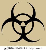 900+ Biohazard Symbol Vector Sign Isolated Clip Art | Royalty Free ...