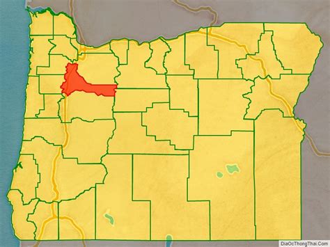 Map of Marion County, Oregon - Thong Thai Real