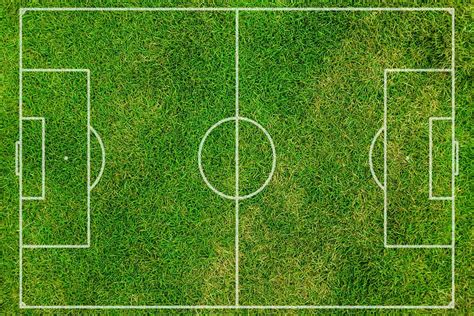 HD wallpaper: bird's eye view of soccer field, aerial photography of football field | Wallpaper ...