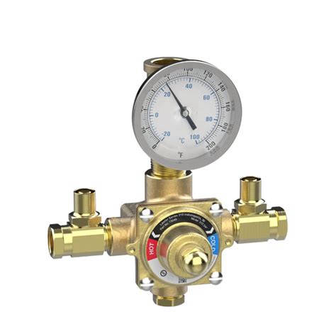 Lawler 310-75 Piped Thermometer Mixing Valve 73049 – plumbEstore