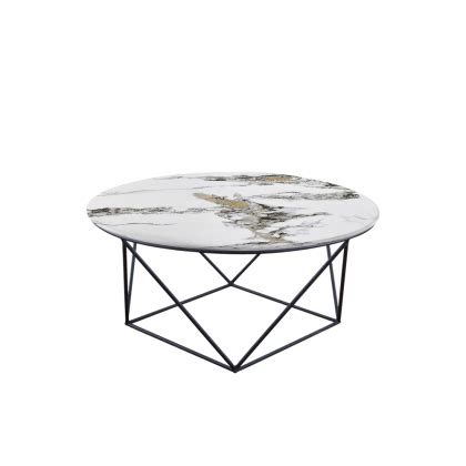 Marble Coffee Table - Round Geo