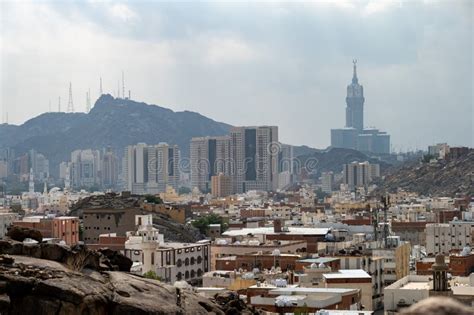 The Mecca City Skyline from Mountains Stock Image - Image of cityscape, kaaba: 270812179