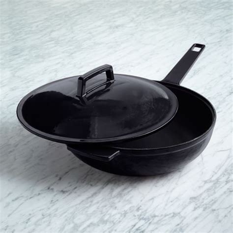 Enamel Cast Iron Saute Pan | west elm