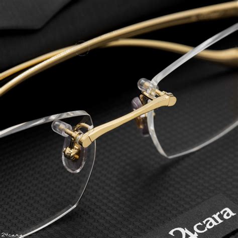 CARTIER PANTHERE GOLD - GOLD - TRANSPARENT EYEGLASSES