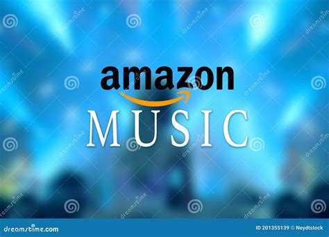 Amazon Music Logo on Blue Concert Background Editorial Stock Image - Image of brand, information ...