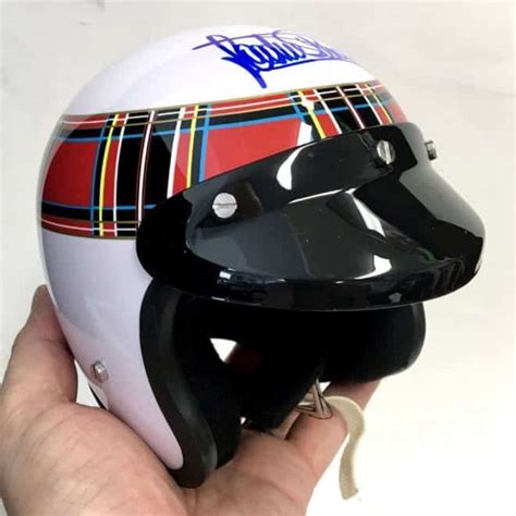 Replica F1 Helmet Jackie Stewart - Tyrrell - 1969. Signed