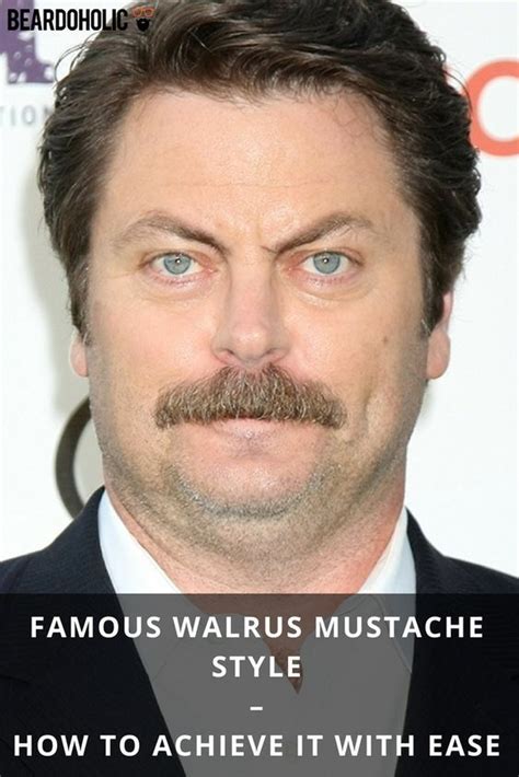 Walrus Mustache: 9 Sharp Styles & How to Grow Them | Walrus mustache ...