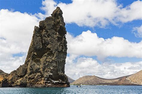 Ecuador, Galapagos Islands, Bartolome, Pinnacle Rock stock photo