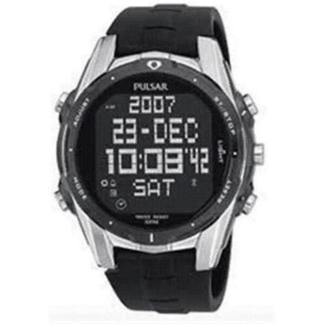 Pulsar PP032X W861-X002 Genuine Pulsar Watchband Pulsar Black Rubber ...