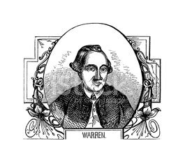 Portrait Of Joseph Warren | Historic American Illustrations Stock ...