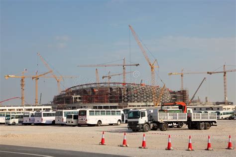 Stadium Construction in Qatar Editorial Stock Image - Image of 2022 ...