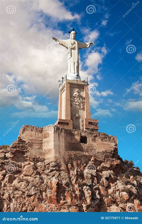 Monteagudo, Statue Of Jesus Near Murcia, Spain Stock Image - Image: 35775971